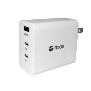 Cargador USB-A USB-C TEROS TE-70207W, GaN, PD 65W, blanco 3 Cargador Usb-A Teros TE-70207W - Cargador USB-A USB-C TEROS TE-70207W, GaN, PD 65W, blanco