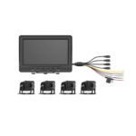 Hikvision AE-VD2501A-A Kit solución móvil con 4 cámaras y monitor LCD y cables