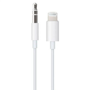 Apple Cable Apple de Lightning a entrada de audio de 3.5 mm (1.2 m) - Blanco