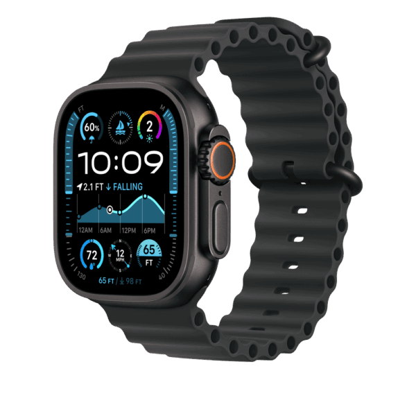 Apple Correa Ocean negra para caja de 49 mm - Acabado de titanio negro 1 Apple Correa Ocean negra para caja de 49 mm - Acabado de titanio negro – vista 2