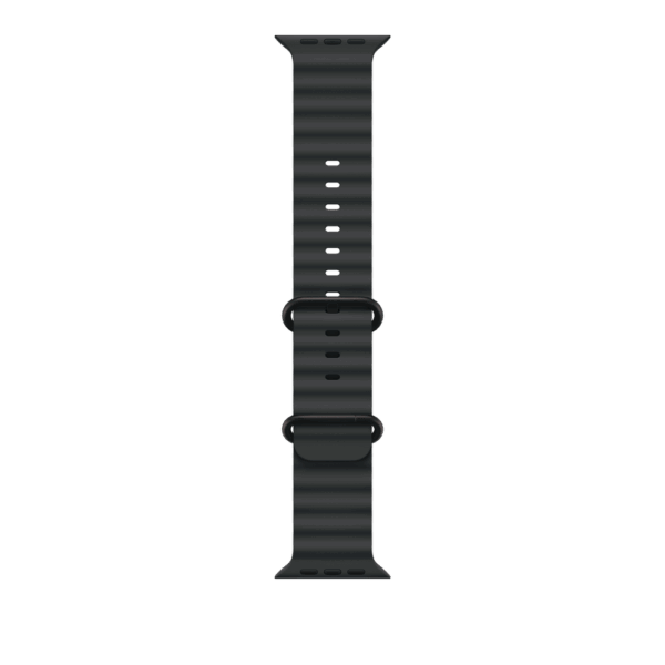 Apple Correa Ocean negra para caja de 49 mm - Acabado de titanio negro Apple Correa Ocean negra para caja de 49 mm - Acabado de titanio negro