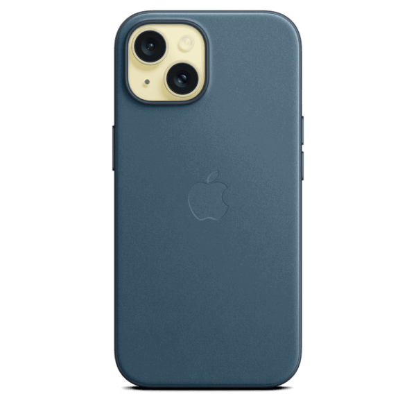 Apple Funda de FineWoven para el iPhone 15 con MagSafe - Azul pacífico 2 Apple Funda de FineWoven para el iPhone 15 con MagSafe - Azul pacífico – vista 3