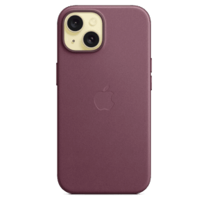 Apple Funda de FineWoven para el iPhone 15 con MagSafe - Rojo mora 6 Apple Funda de FineWoven para el iPhone 15 con MagSafe - Rojo mora – vista 3