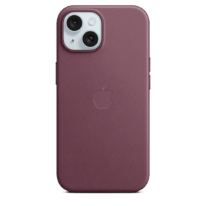 Ofertas y novedades en tecnología 26 Apple Funda de FineWoven para el iPhone 15 con MagSafe - Rojo mora