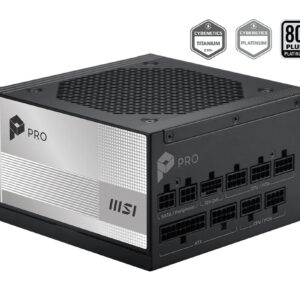 Fuente de poder MSI PRO A1000PL PCIE5 1000 W 20+4 pin ATX ATX Negro PRO-A1000PL-PCIE5