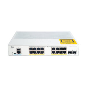 Switch Cisco Catalyst 1000 C1000-16P-2G-L 16 puertos Gigabit PoE+, 2 SFP 1G, 120 W