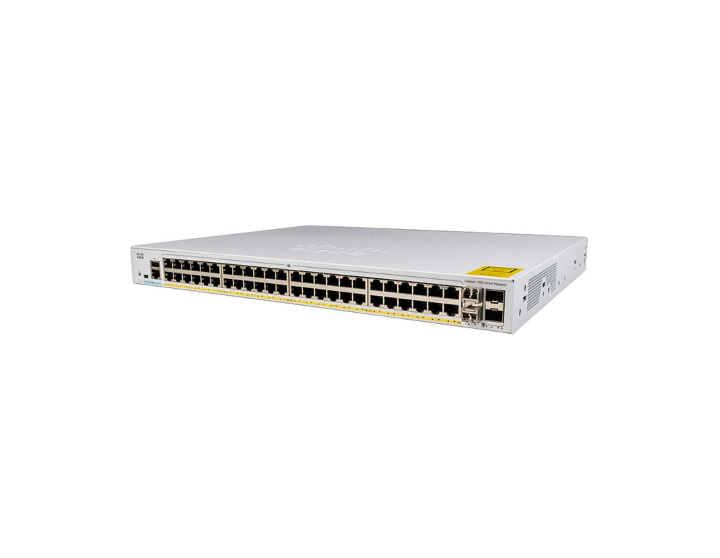 Switch Cisco Catalyst 1000 C1000-48FP-4X-L 48 puertos Gigabit Full PoE+, 4 SFP+ 10G, 740 W
