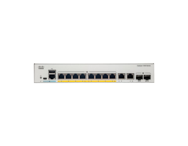 Switch Cisco Catalyst 1000 C1000-8P-2G-L - Switch Cisco Catalyst 1000 C1000-8P-2G-L 8 puertos Gigabit PoE+, 2 uplinks 1G combo, 67 W