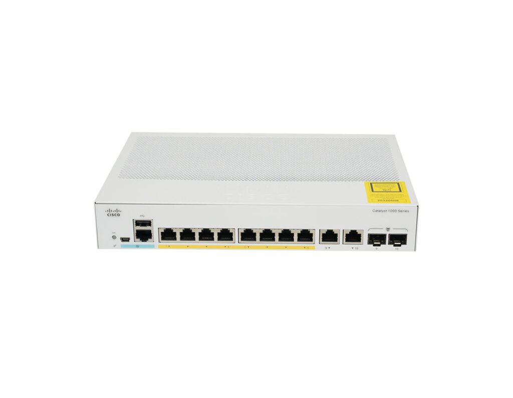 Switch Cisco Catalyst 1000 C1000-8T-2G-L 8 puertos Gigabit de datos, 2 uplinks 1G combo