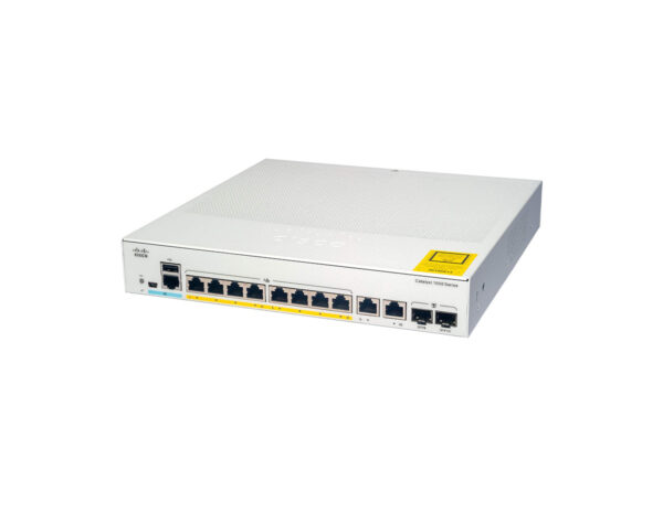 Switch Cisco Catalyst 1000 C1000-8T-2G-L 8 puertos Gigabit de datos, 2 uplinks 1G combo 1 Switch Cisco Catalyst 1000 C1000-8T-2G-L 8 puertos Gigabit de datos, 2 uplinks 1G combo vista 2