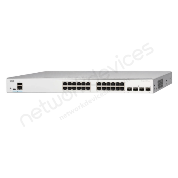 Switch Cisco Catalyst 1200 C1200-24P-4G 24 puertos Gigabit PoE+, 4 SFP 1G, 195 W 1 Switch Cisco Catalyst 1200 C1200-24P-4G 24 puertos Gigabit PoE+, 4 SFP 1G, 195 W vista 2