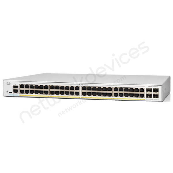 Switch Cisco Catalyst 1200 C1200-48P-4X 48 puertos Gigabit PoE+, 4 SFP+ 10G, 375 W 1 Switch Cisco Catalyst 1200 C1200-48P-4X 48 puertos Gigabit PoE+, 4 SFP+ 10G, 375 W vista 2