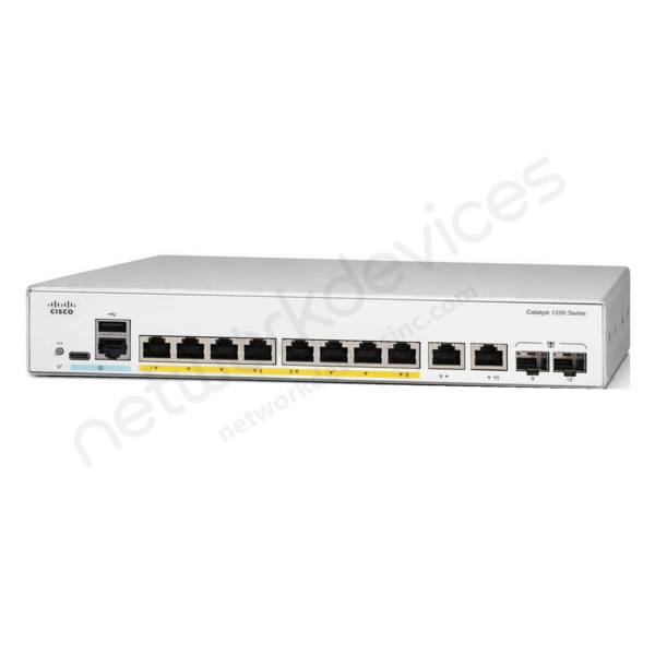 Switch Cisco Catalyst 1200 C1200-8FP-2G 8 puertos Gigabit Full PoE+, 2 uplinks 1G combo, 120 W 1 Switch Cisco Catalyst 1200 C1200-8FP-2G 8 puertos Gigabit Full PoE+, 2 uplinks 1G combo, 120 W vista 2