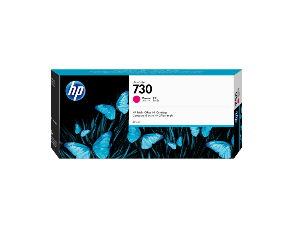 Cartucho de tinta HP 730 Magenta original P2V69A 300 ml