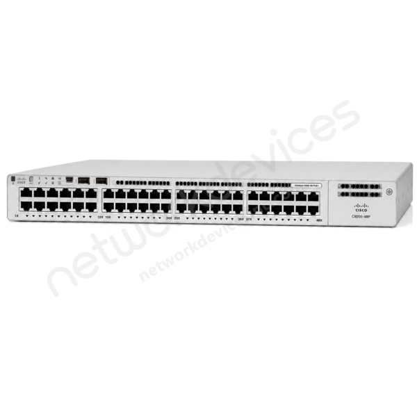 Switch Cisco Catalyst 9200 C9200-48P-E 48 puertos Gigabit PoE+, uplinks modulares 1 Switch Cisco Catalyst 9200 C9200-48P-E 48 puertos Gigabit PoE+, uplinks modulares vista 2