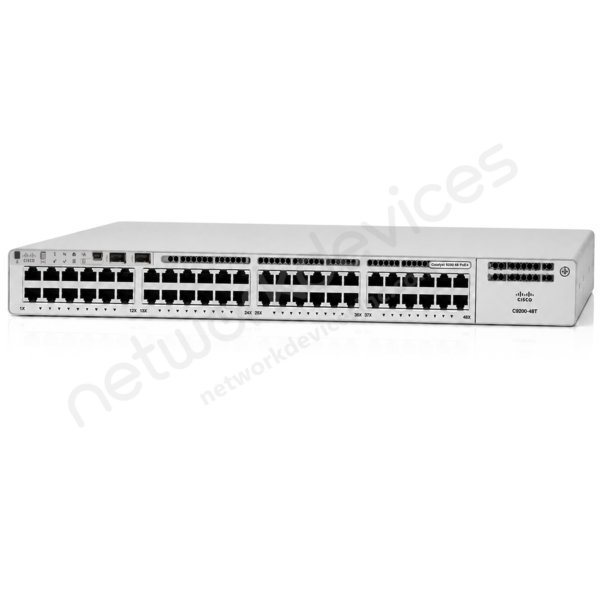 Switch Cisco Catalyst 9200 C9200-48T-E 48 puertos Gigabit de datos, uplinks modulares 1 Switch Cisco Catalyst 9200 C9200-48T-E 48 puertos Gigabit de datos, uplinks modulares vista 2