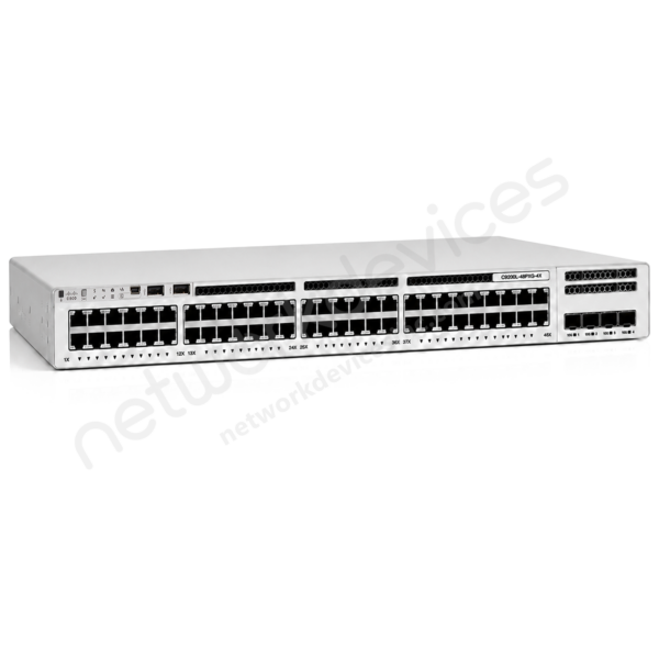 Switch Cisco Catalyst 9200L C9200L-48PXG-4X-E 48 puertos PoE+ (8 Multigigabit y 40 Gigabit), uplinks 4 x 10G SFP+ Switch Cisco Catalyst 9200L C9200L-48PXG-4X-E 48 puertos PoE+ (8 Multigigabit y 40 Gigabit), uplinks 4 x 10G SFP+