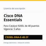 Licencia Cisco DNA Essentials C9200L-DNA-E-48-3Y