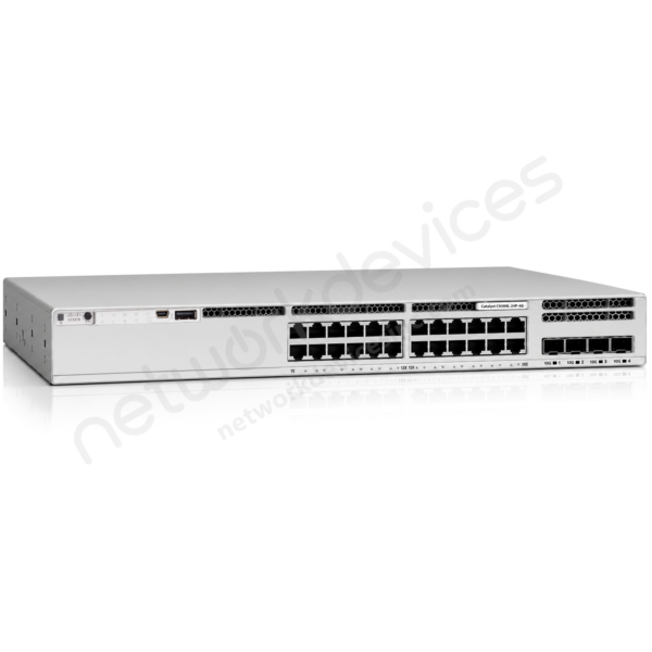 Switch Cisco Catalyst 9300L C9300L-24P-4G-E 24 puertos Gigabit PoE+, uplinks 4 x 1G SFP