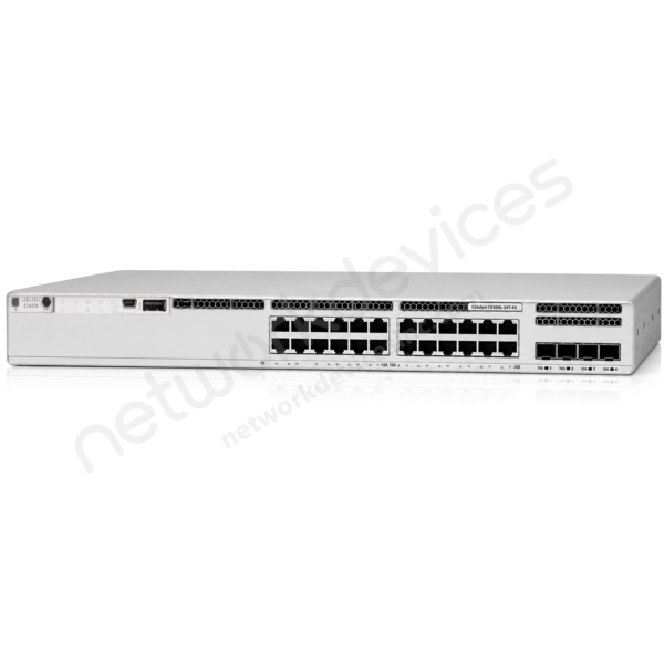 Switch Cisco Catalyst 9300L C9300L-24T-4X-E 24 puertos Gigabit de datos, uplinks 4 x 10G SFP+ 1 Switch Cisco Catalyst 9300L C9300L-24T-4X-E 24 puertos Gigabit de datos, uplinks 4 x 10G SFP+ vista 2