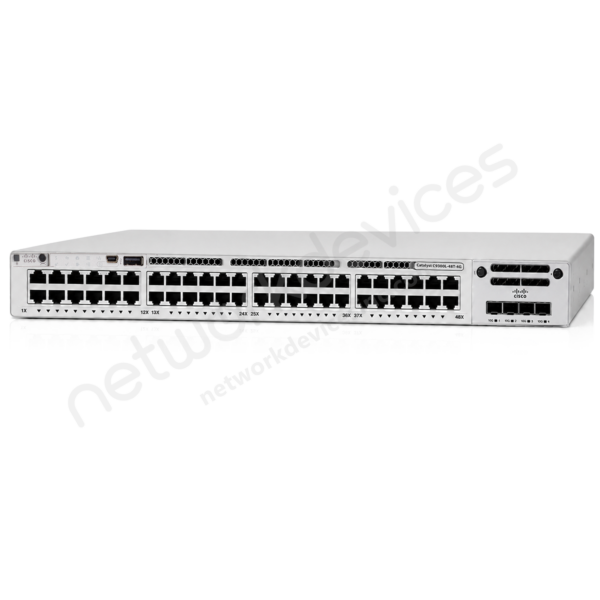 Switch Cisco Catalyst 9300L C9300L-48T-4G-E 48 puertos Gigabit de datos, uplinks 4 x 1G SFP 1 Switch Cisco Catalyst 9300L C9300L-48T-4G-E 48 puertos Gigabit de datos, uplinks 4 x 1G SFP vista 2