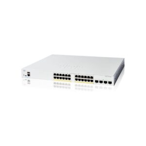 Switch Cisco Catalyst 1200 C1200-24P-4X 24 puertos Gigabit PoE+, 4 SFP+ 10G, 195 W