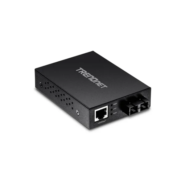 Convertidor de fibra óptica TRENDnet 1000Base-T a 1000Base-SX multimodo SC (550 m) | TFC-GMSC Convertidor de fibra TRENDnet TFC-GMSC