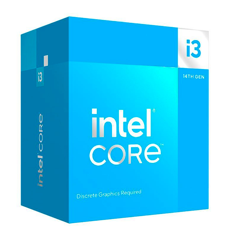 Procesador Intel Core i3-14100F 3.50/4.70GHz, 12 MB Intel Smart Caché, LGA1700, 58W/110W BX8071514100F