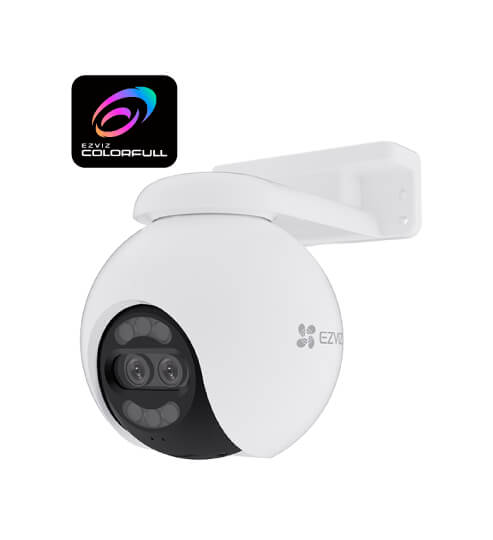 Ezviz CS-H80X-R100-8G82WKFL Cámara IP PT dual 4K + 2 MP exterior lente 4 mm