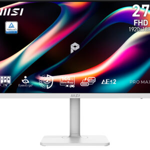 Monitor MSI Pro MAX 271PHW E14 68,6 cm (27") 1920 x 1080 píxeles Full HD Blanco PRO-MAX-271PHW-E14 - Image 2