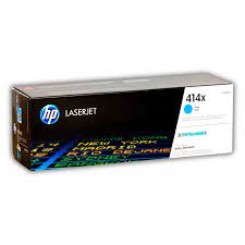 Tóner HP 414X Cian original W2021X para LaserJet M454, 6.000 páginas