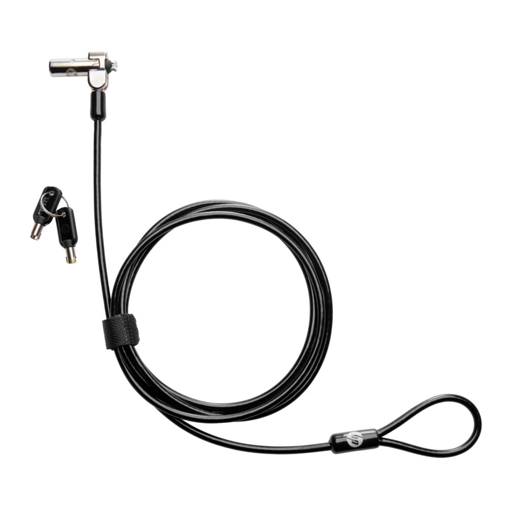 Candado de seguridad HP Nano Keyed Cable Lock para laptop 1AJ39AA