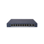 Hikvision DS-3E1510P-EI Switch administrable 8 PoE Gigabit + 2 uplink RJ45 Gigabit, 110W