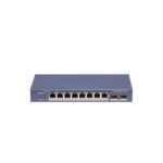 Smart switch Hikvision DS-3E1510P-SI-8P2F - Hikvision DS-3E1510P-SI-8P2F Smart switch administrable 8 PoE Gigabit 110W + 2 uplink fibra óptica Gigabit, VLAN