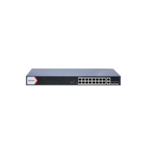 Hikvision DS-3E1520P-EI Switch administrable 16 PoE Gigabit + 2 uplink RJ45 (1G) + 2 uplink SFP (1G), 230W