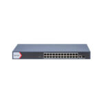Hikvision DS-3E1526P-EI Smart switch administrable 24 PoE Gigabit + 1 uplink RJ45 (1G) + 1 uplink SFP (1G), 370W