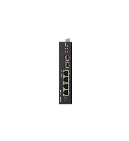 Hikvision DS-3T0506HP-E/HS Switch industrial 4 puertos PoE