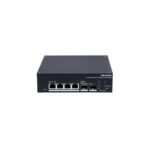 Switch industrial Hikvision DS-3T1506HP-EI-UPS - Hikvision DS-3T1506HP-EI-UPS Switch industrial solar PoE Gigabit de 4 puertos PoE, 2 puertos SFP Gigabit