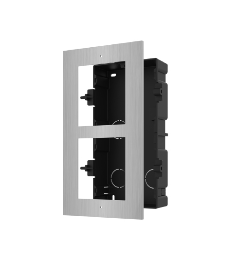 Hikvision DS-KD-ACF2/Plastic Montaje empotrado para dos módulos de videoportero