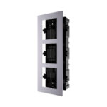 Hikvision DS-KD-ACF3/Plastic Montaje empotrado para tres módulos de videoportero