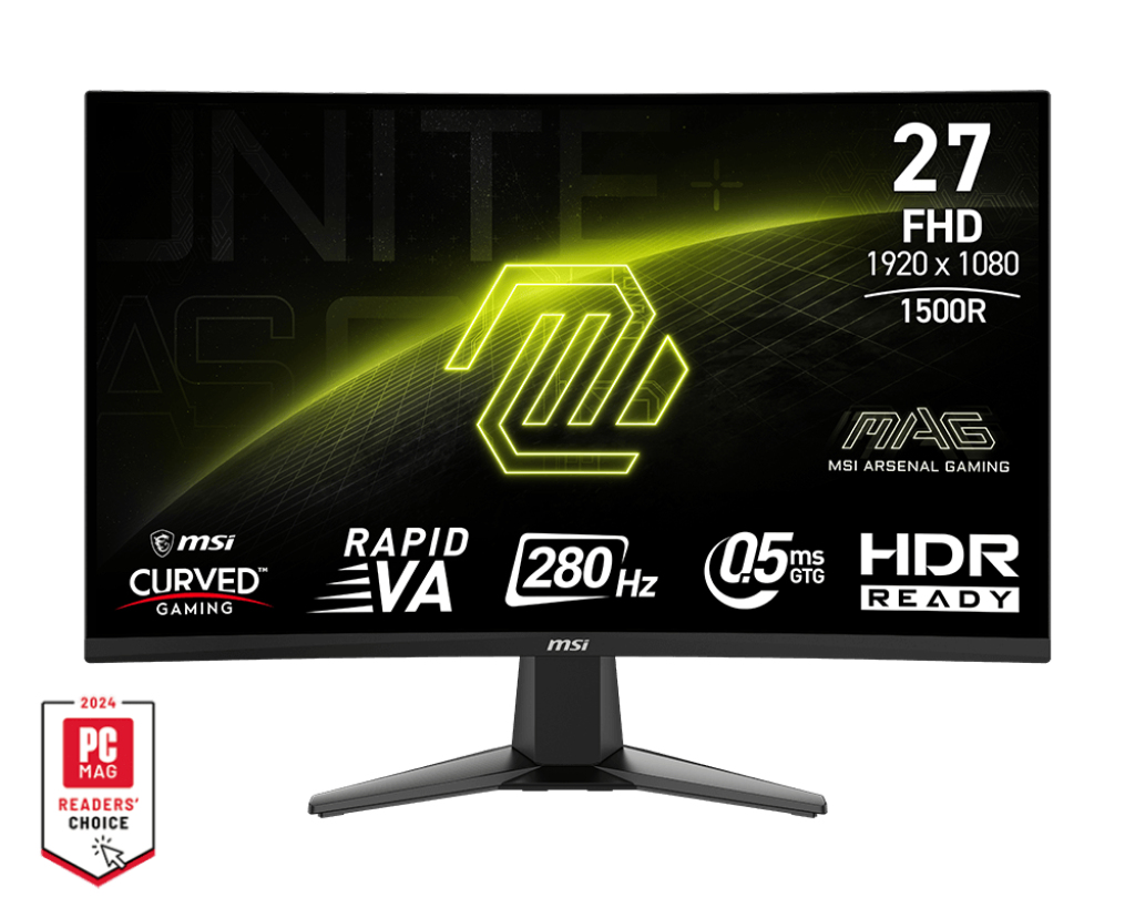 Monitor MSI MAG 276CXF 68,6 cm (27") 1920 x 1080 píxeles Full HD LCD Negro MAG-276CXF