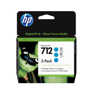 Cartucho de tinta HP 712 Cian original 3ED77A (pack x3) 29 ml 1 Cartucho de tinta HP 712 - Cartucho de tinta HP 712 Cian original 3ED77A (pack x3) 29 ml