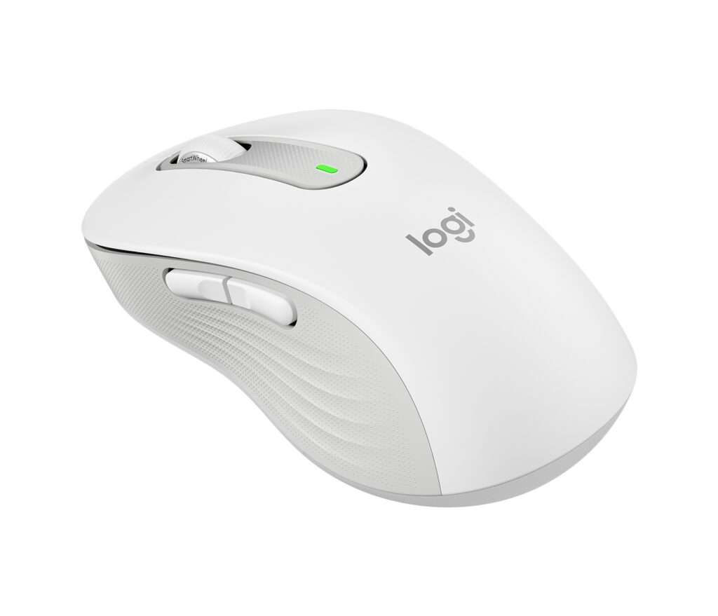 Mouse Logitech Signature M650 Silent Large Wireless/Bluetooth White 910-006233