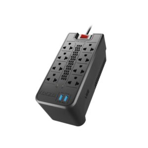 Estabilizador 8 tomas Forza FVR-1222USB - Forza FVR-1222USB Estabilizador 8 tomas 1200VA/600W con 2 USB 220V