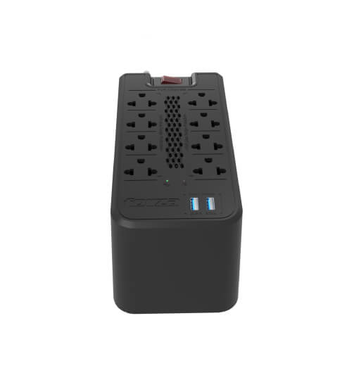 Forza FVR-1222USB Estabilizador 8 tomas 1200VA/600W con 2 USB 220V 2 Forza FVR-1222USB Estabilizador 8 tomas 1200VA/600W con 2 USB 220V - vista 3