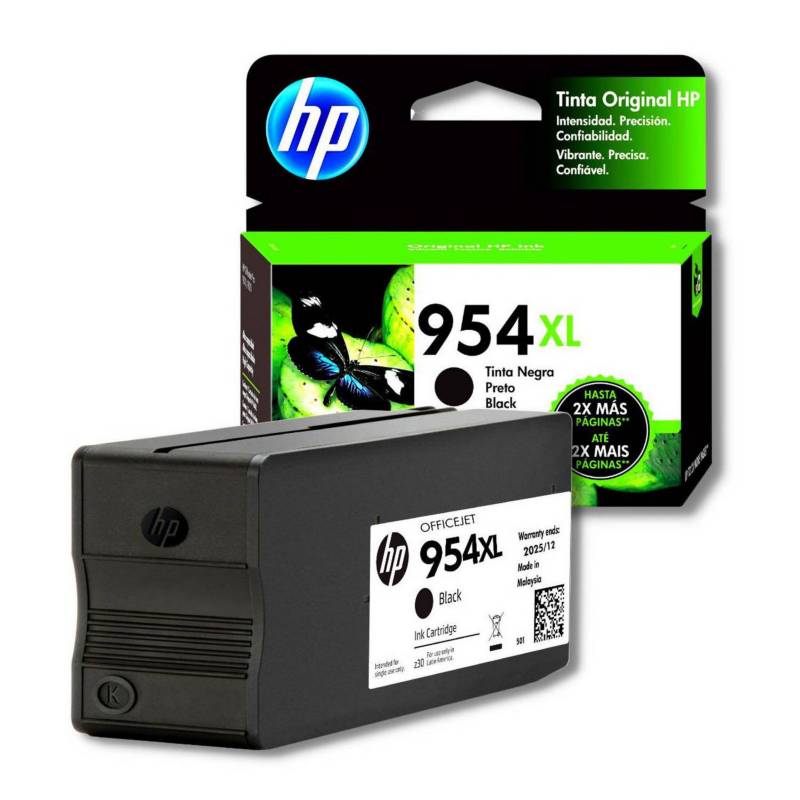 Cartucho de tinta HP 954XL Negro original L0S71AL, 2.000 páginas