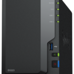 NAS Synology DiskStation DS223 - NAS Synology DiskStation DS223 de 2 bahías, Realtek RTD1619B, 2 GB DDR4, 1× 1GbE