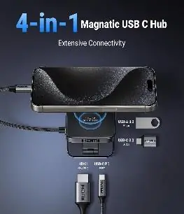 Hub USB-C magnético 4 en 1 UGREEN para iPhone con HDMI 4K@60Hz y PD 100W 35590