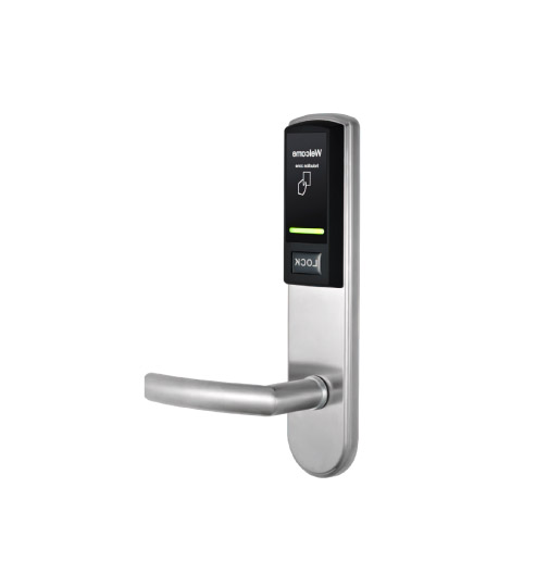 ZKTeco LH3000I cerradura hotelera metálica Mifare, lado izquierdo