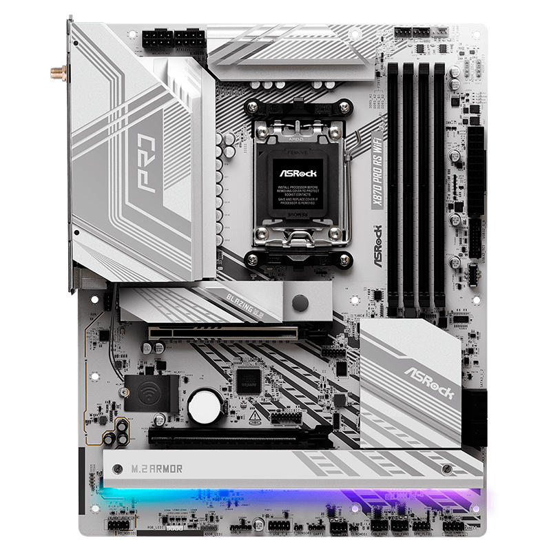 Placa madre ASRock X870 Pro RS WiFi, chipset AMD X870, socket AM5, DDR5